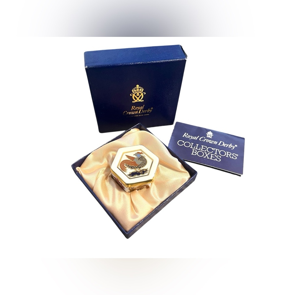 Royal Crown Derby Imari Phoenix Trinket Dish